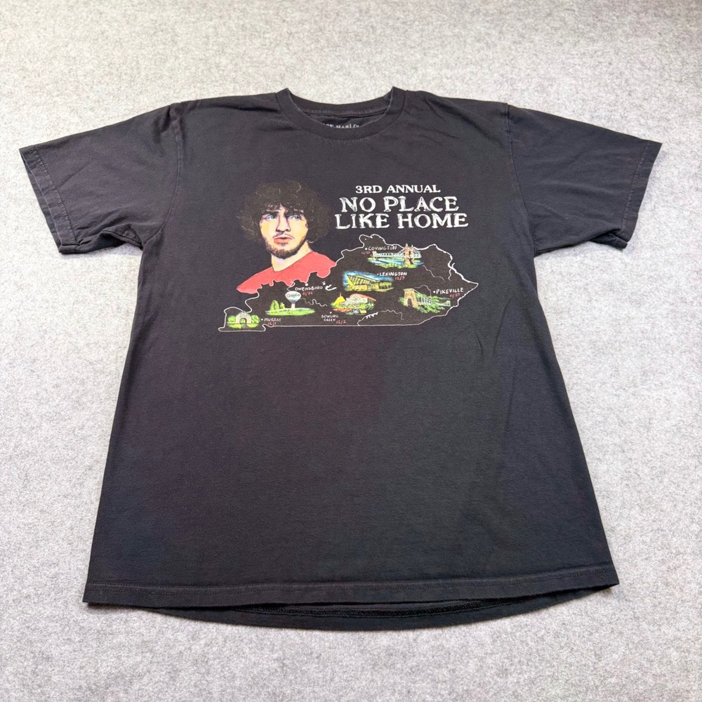 Jack Harlow T-Shirt Mens Large Black Excellent No Place Like Home Tour Kentucky